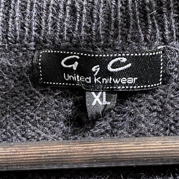 (10) Quiet Luxury Minimalist Whimsigoth Preppy Academia Alpaca Wool Sweater XL - Picture 6 of 8